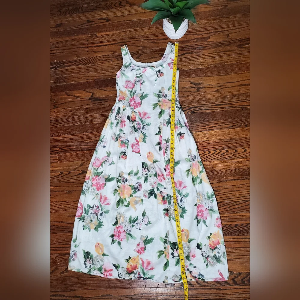 Tach Shisha Linen Floral Maxi Dress Multicolor Size XS - Picture 13 of 15